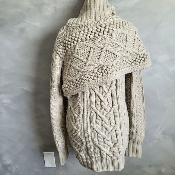 NICHOLAS K New York SWEATER COAT Cardigan Thick-Ply Heavy SHEEPMERE Wool Sz S - Picture 3 of 16